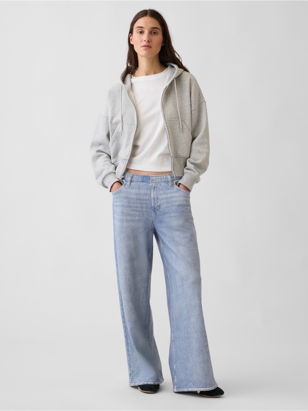 NWOT Gap Printed Baggy Sweatpant Jeans